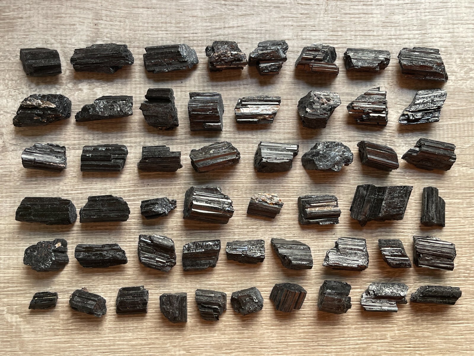 Grade A++ Black Tourmaline Small Raw Natural Stone 0.5″ – 1.25″, Wholesale Bulk
