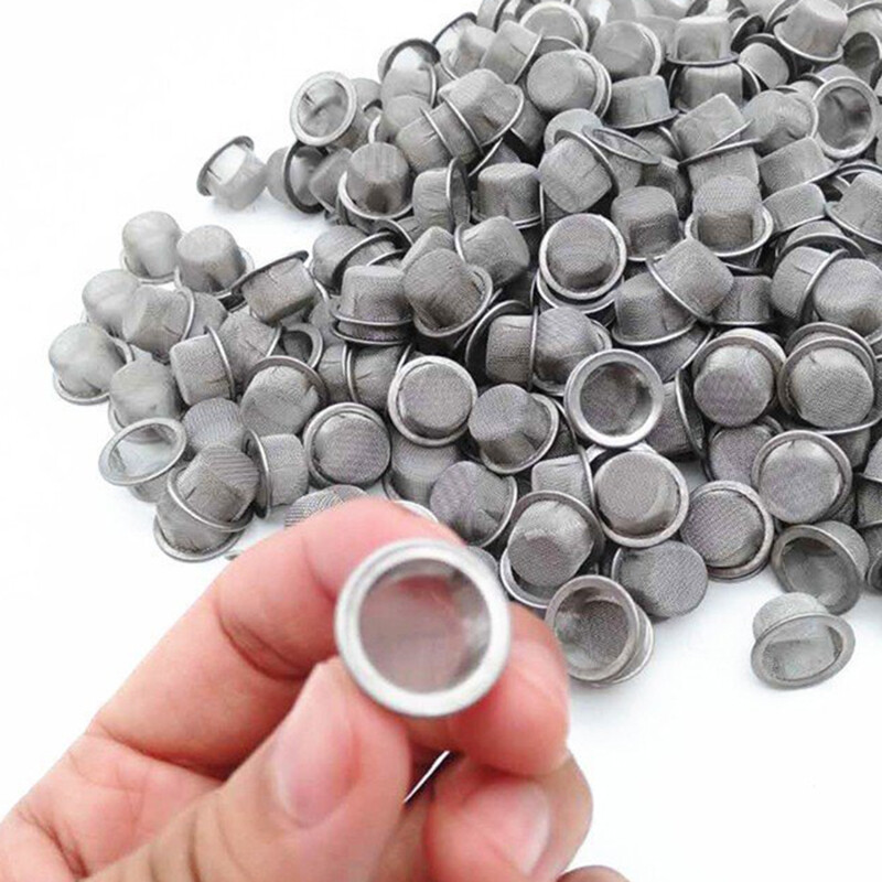 Tobacco Smoking Pipe Metal Filter Screen Stainless Steel Mesh Concave Bowls AA+