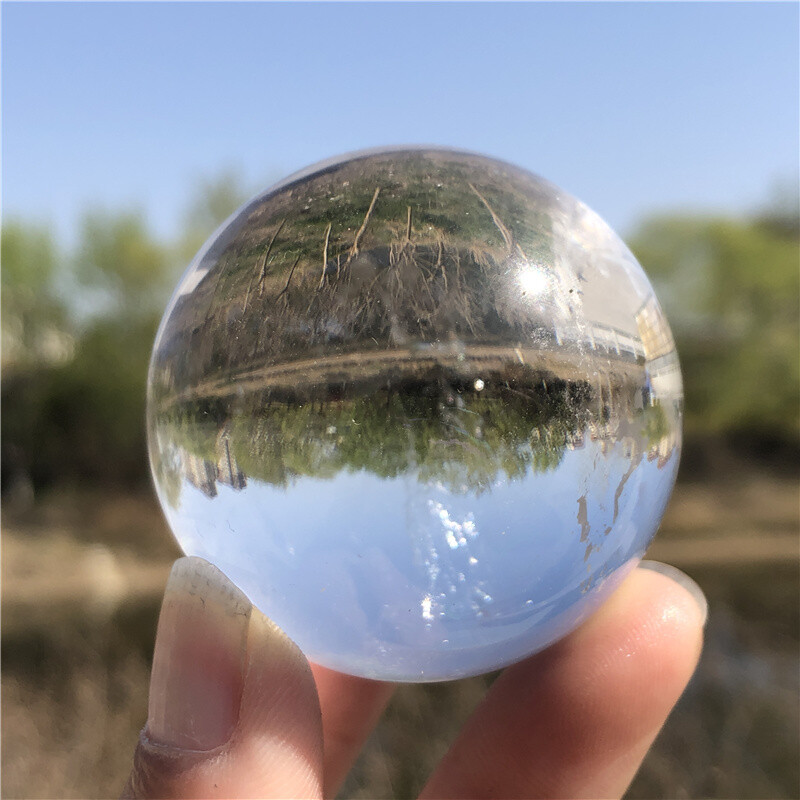 0.35LB Natural Clear quartz Sphere quartz Crystal Ball Reiki Specimen XQ2545