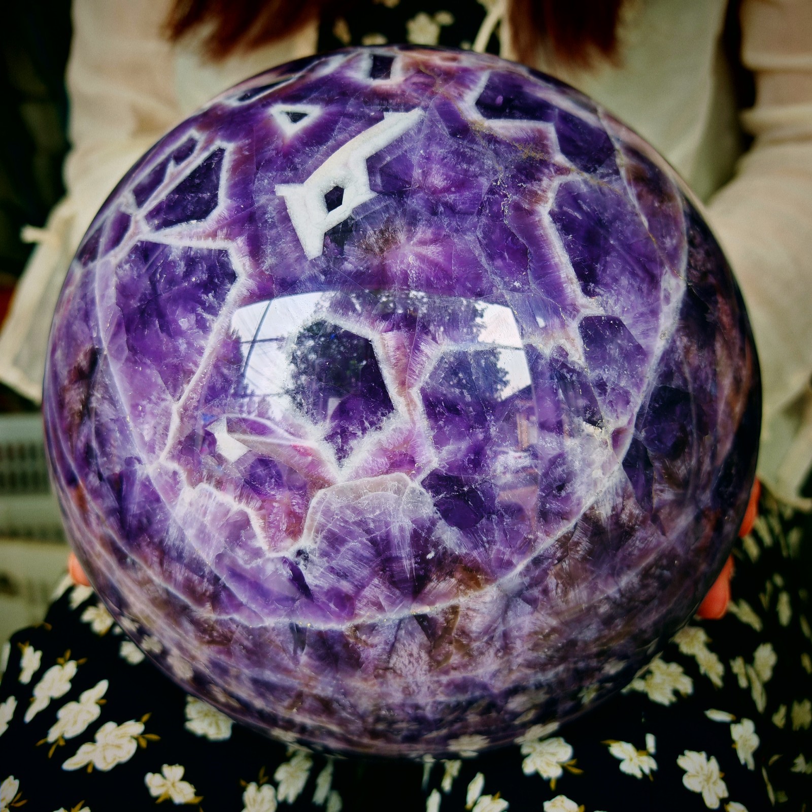 26.4LB Natural Crystal Dreamy Purple Crystal Ball lucky