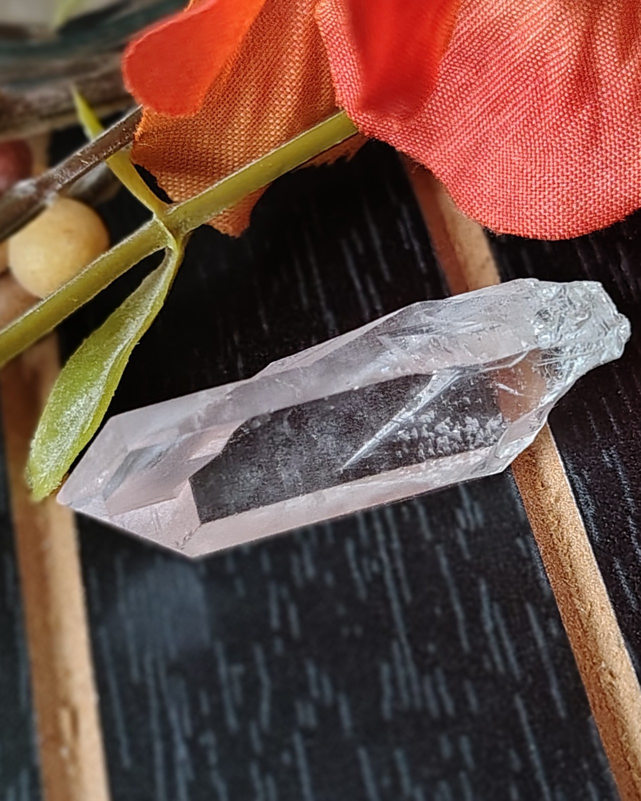 A+++ Crystal Clear Lemurian Starbrary Starseed Record Keeper w/Window (36mm)