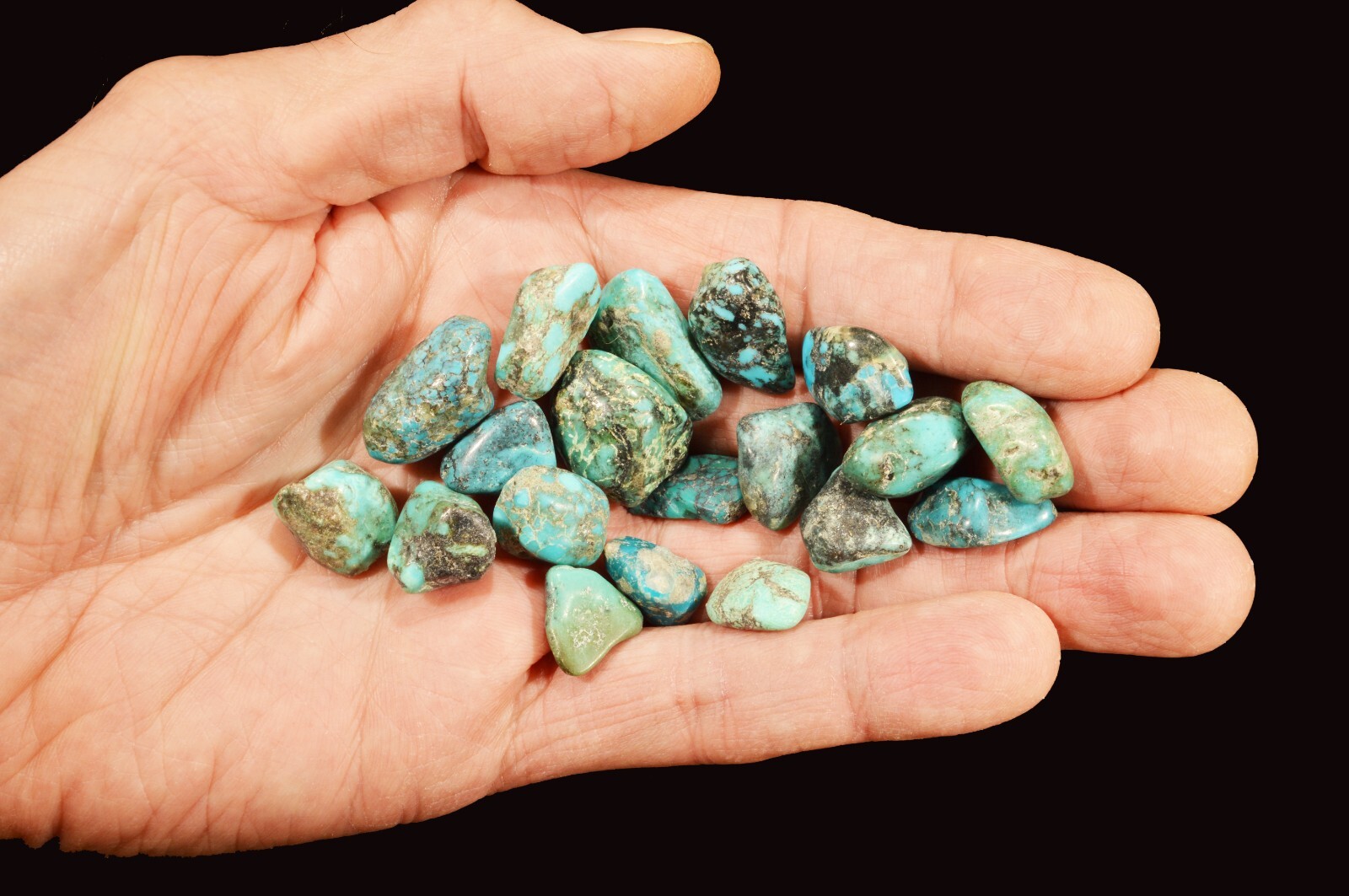 TURQUOISE 5/8″ 60 Gm Lot 300 Ct Raw Rock Mineral Specimen Throat Chakra Crystal