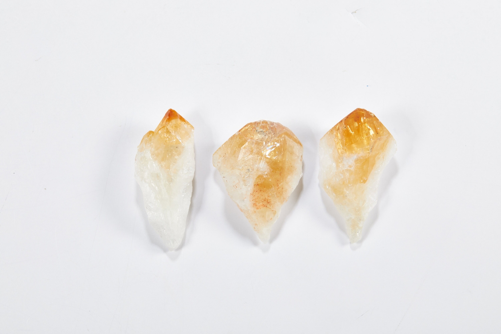 Raw Citrine Crystal Point Root (Heat Treated) 1″ to 3″ Citrine from Brazil