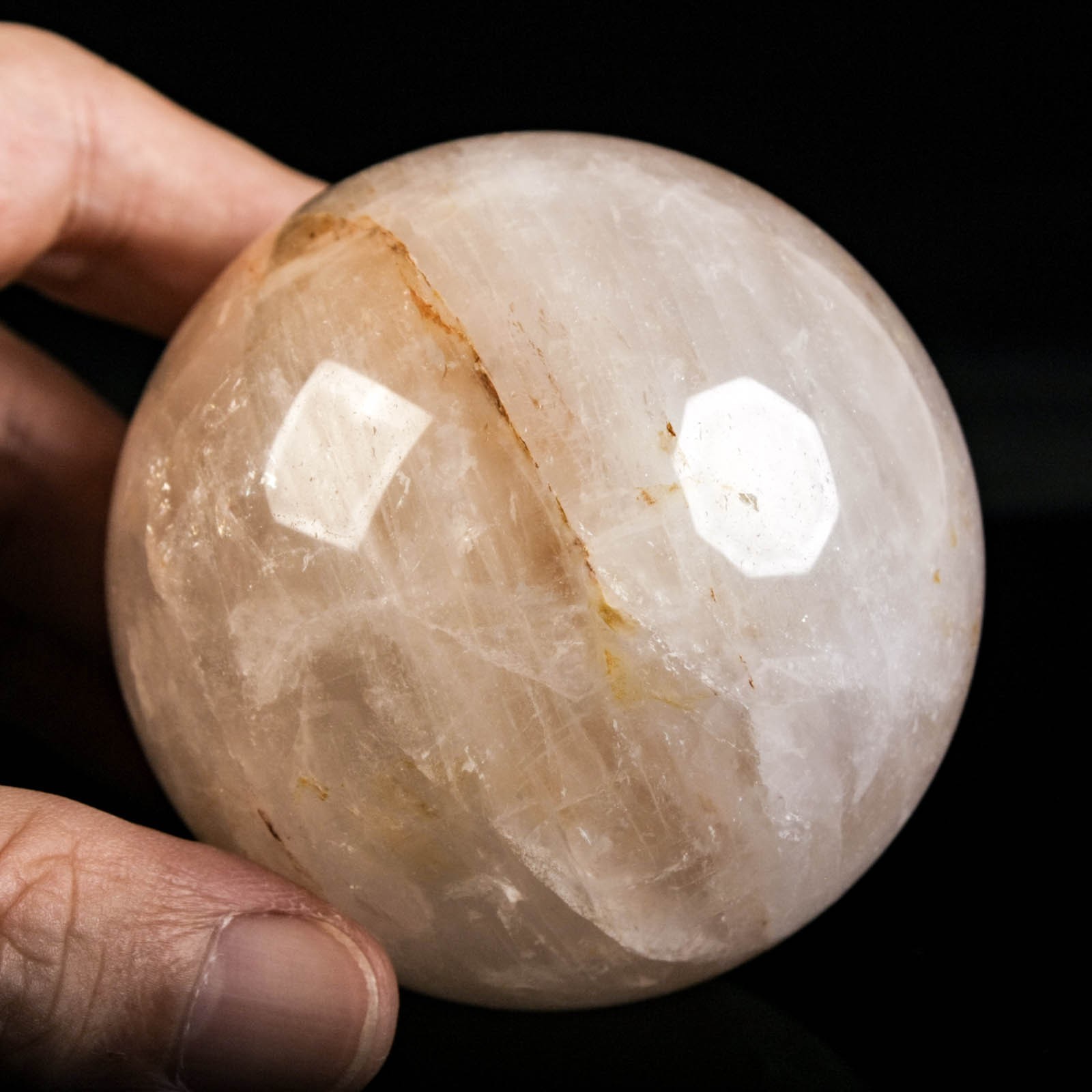 2.6″ 13.4oz Fire Quartz Sphere Natural Hematoid Quartz Crystal Ball Specimen