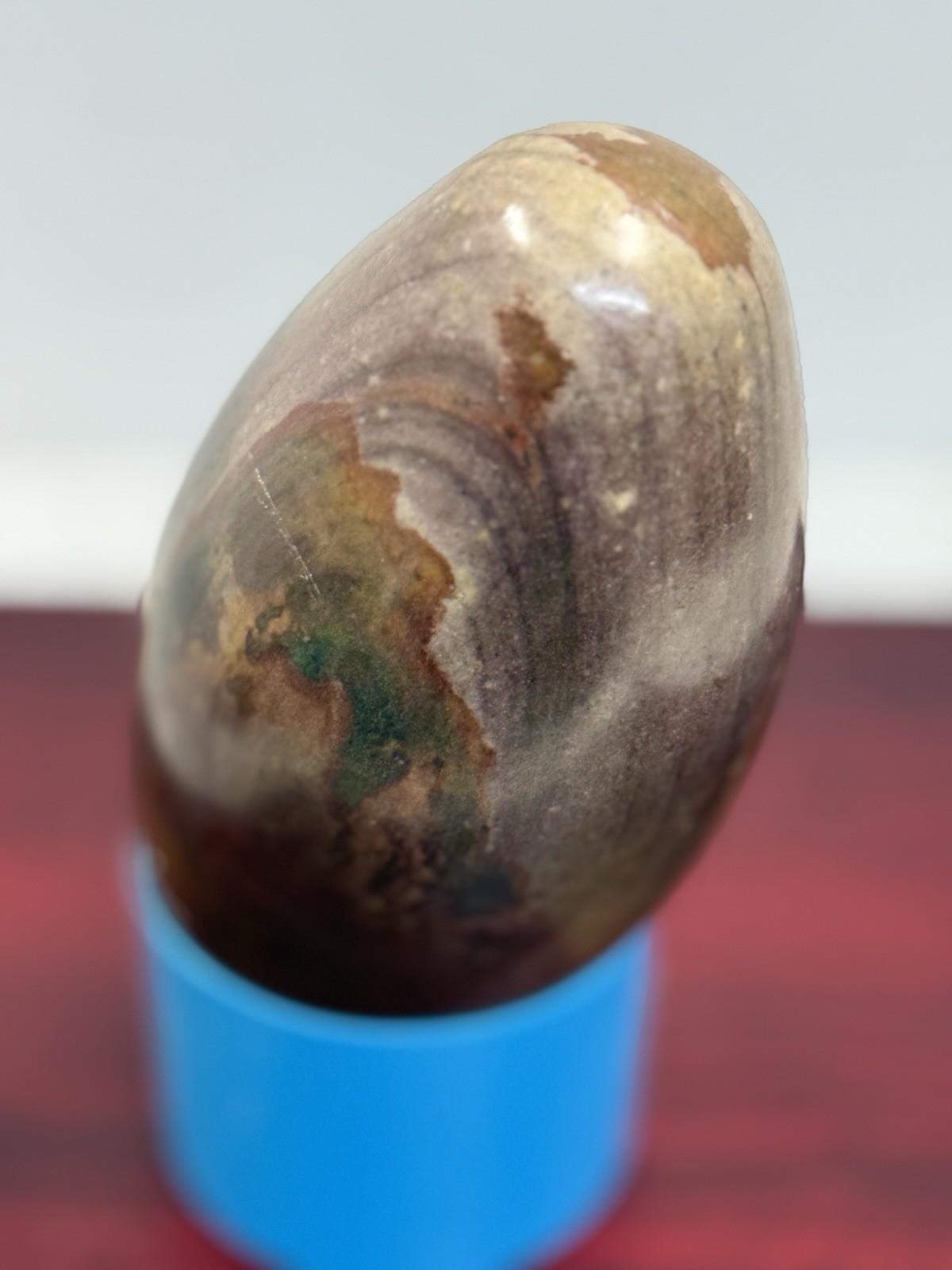 Shiva Lingam Stone Narmada River Tumbled 2lbs 9 Oz 6” Long 3” In Diameter