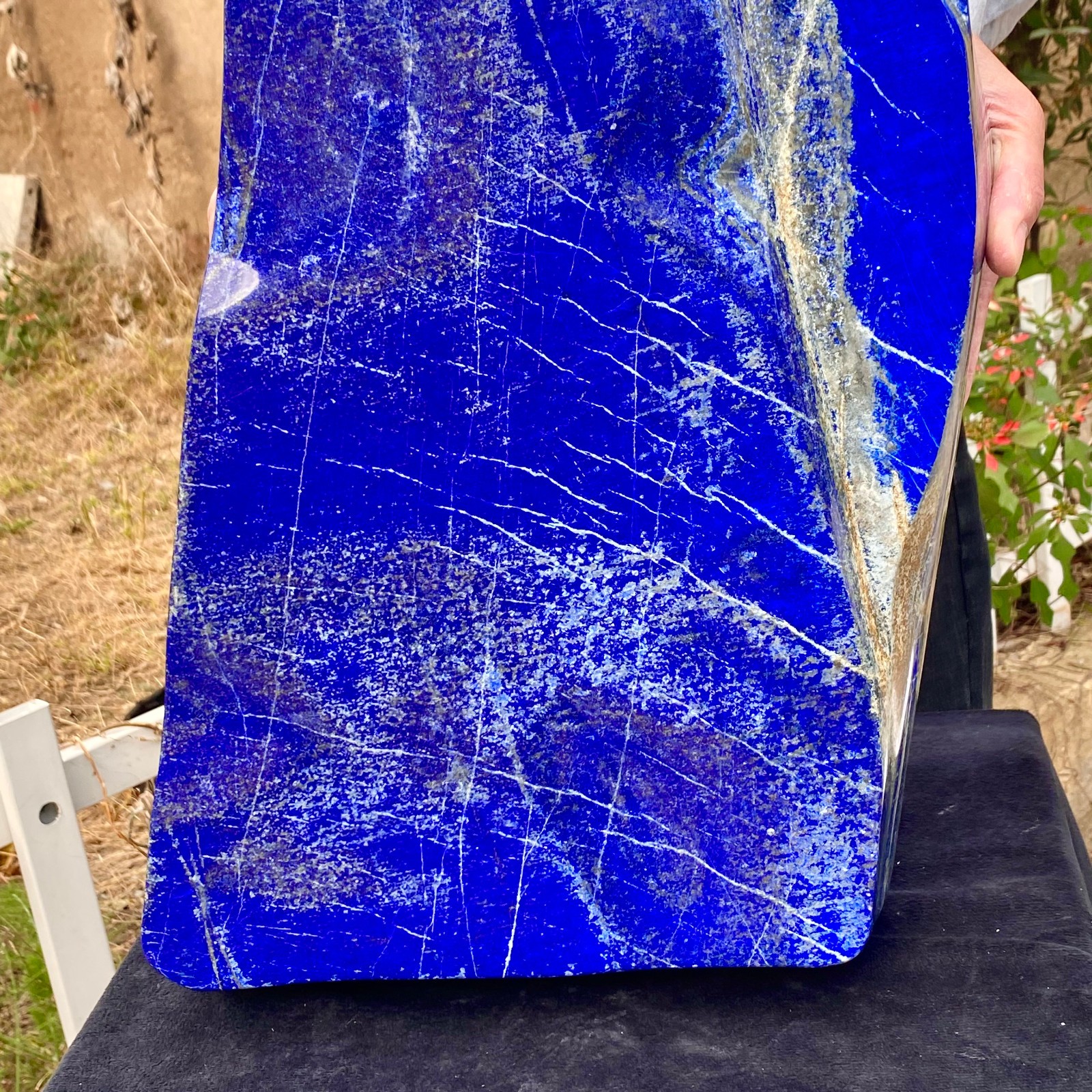 61.61LB Lapis Lazuli Freeform Polished Rough Tumble Healing Crystal Specimen Sto