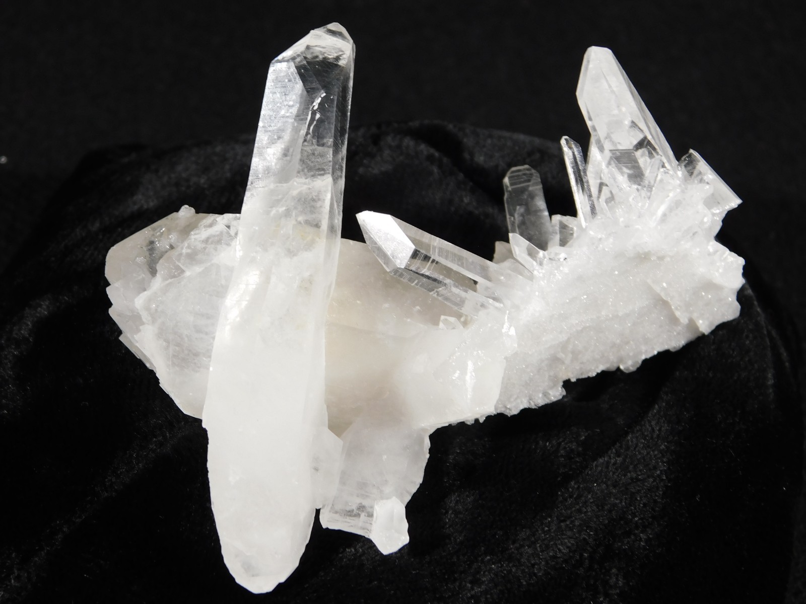 SUPER! TRANSLUCENT Quartz Crystal Cluster Collier Creek ARKANSAS 78.5gr