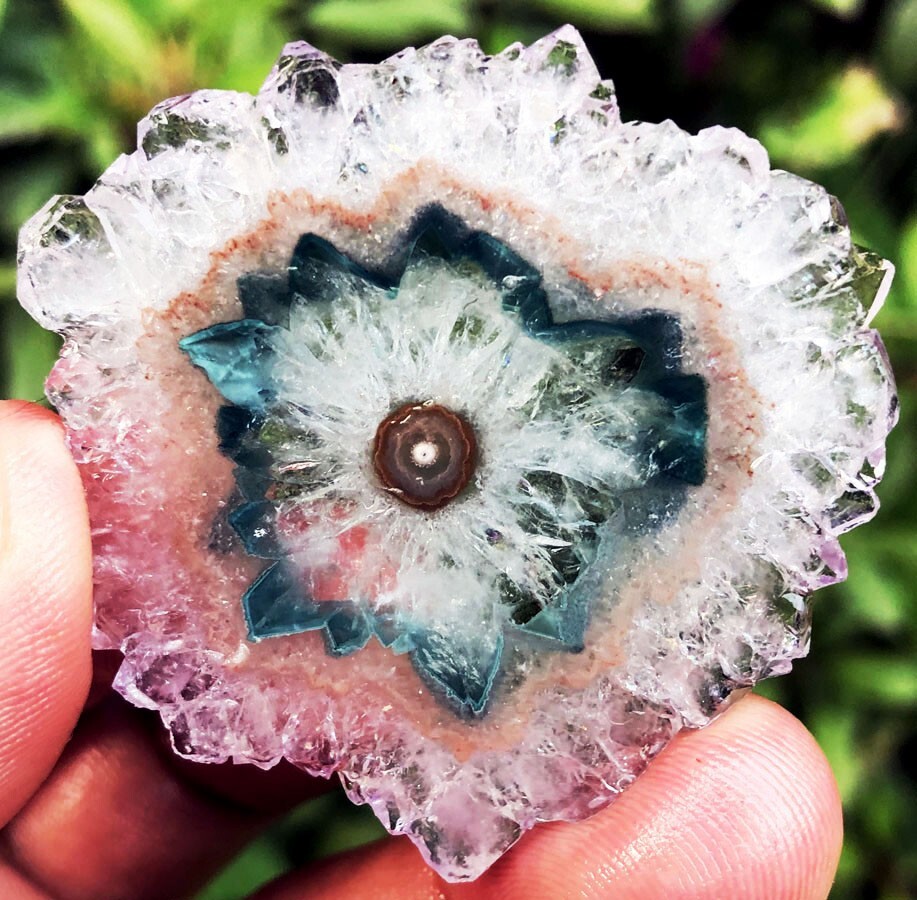100CT WOW! Boutique Natural Trapiche Star Green Amethyst Flower Specimen ip1377