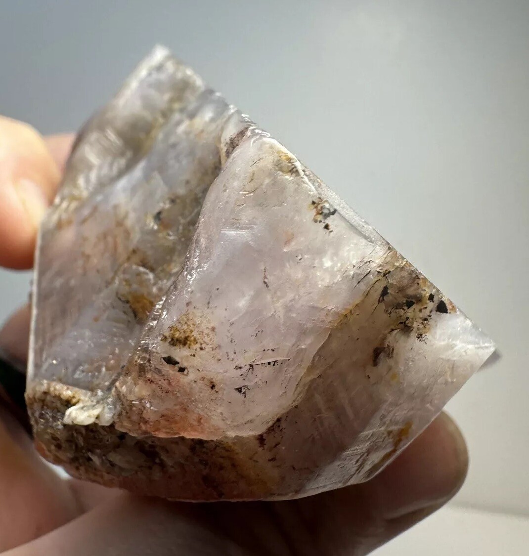 Auralite 23 Boreal Chevron Amethyst Crystal With Polished Face