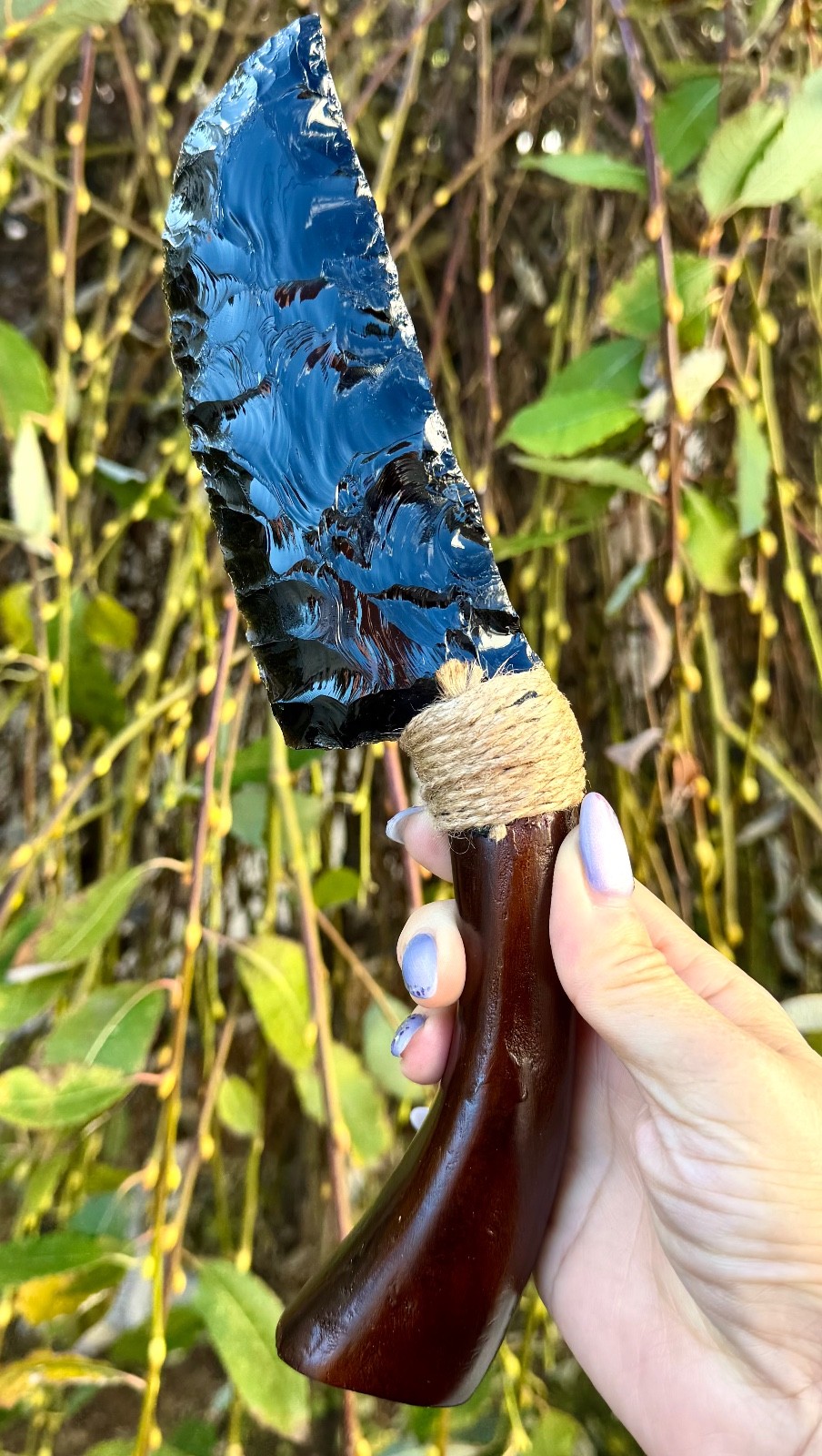 Wholesale Lot 2 PCs Natural Obsidian Dagger & Knife Healing Energy Crystal