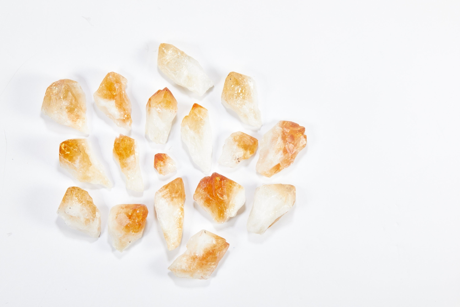 Raw Citrine Crystal Point Root (Heat Treated) 1″ to 3″ Citrine from Brazil