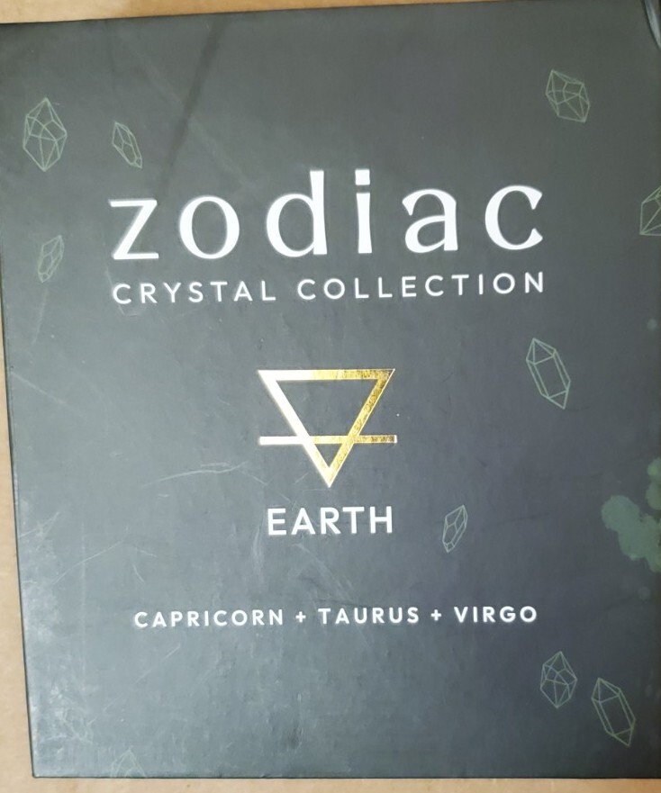 SHOPPE GEO ~ Zodiac EARTH Crystal Collection ~ 6 Stones w Carrying Bag ~ NIB