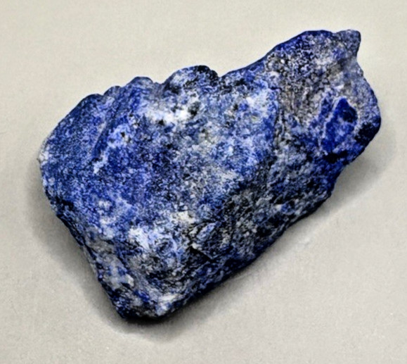 Natural Lapis Lazuli Rough Stone Deep Blue Mineral Specimen Collector Crystal