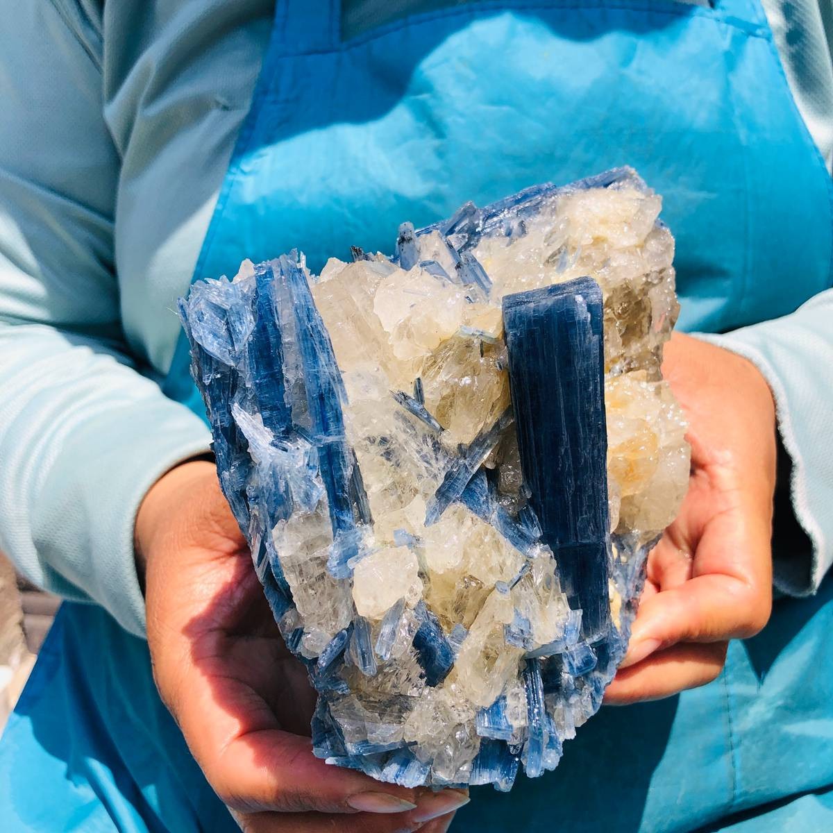 4.02LB Natural kyanite mineral quartz crystal specimen specimen healing decor