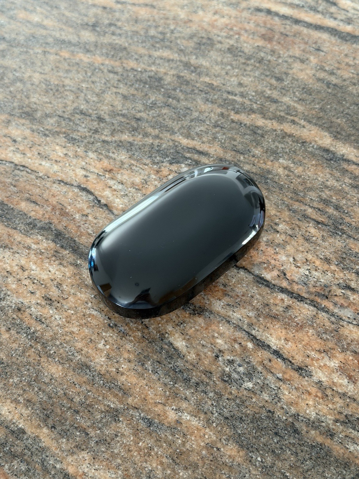 Black Obsidian Crystal Palm Stone