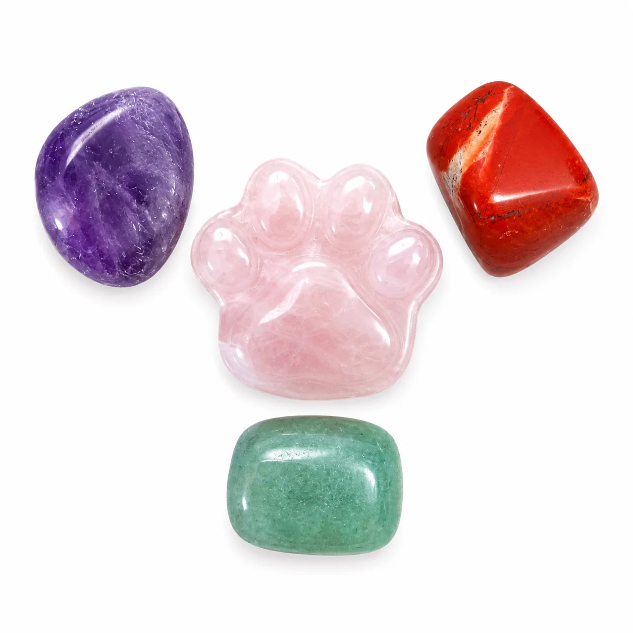 Psychic Sisters Paw Print Crystal Healing Stone Set