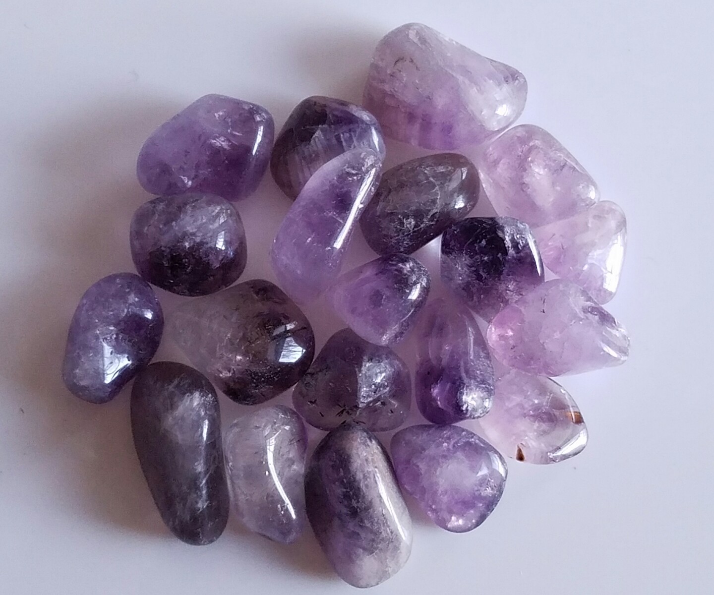 25g Tumbled Maraba Amethyst Gemstone Crystals 2-4 Stones Gem Rock Specimens