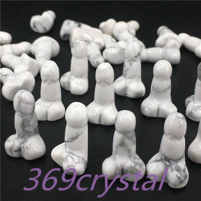 A lot of Natural mini Small Penis Quartz Crystal Massage Wand Healing wholesale