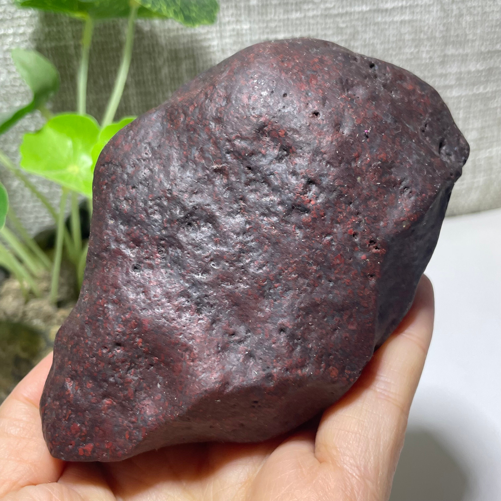 492g Natural Iddingsite meteorite specimen raw stone from China a7789