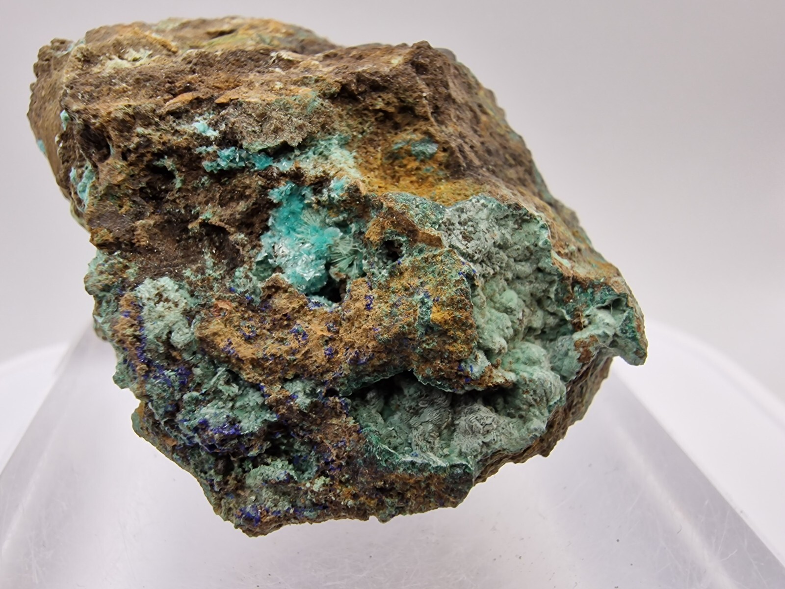 Aurichalcite and Malachite From Lavrion , Greece