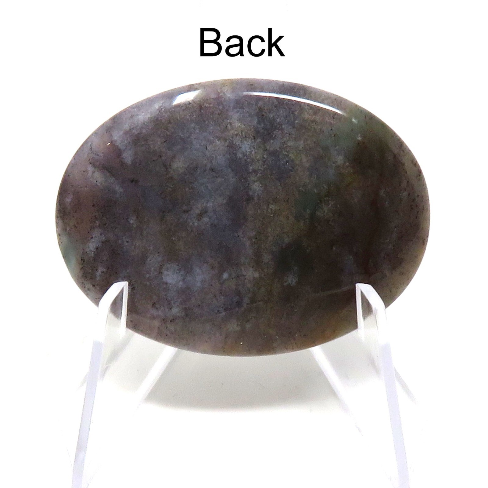 Indian Agate Worry Stone #136- 40mmX30mm or 1.5″x 1″ – 6mm Thick – Pocket Stone