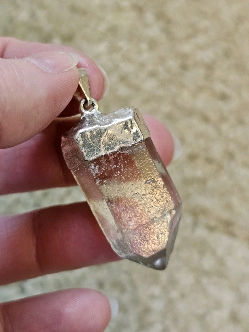 Clear Quartz Pendant, Crystals & Stones, Mineral Specimen, Metaphysical Healing