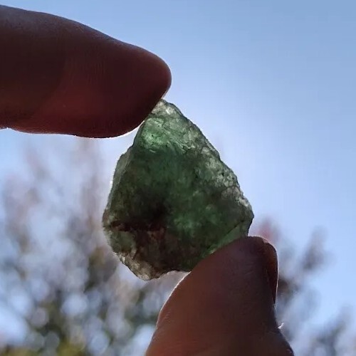 EMERALD TANZURINE RARE NEW FIND NATURAL HEART CHAKRA CRYSTAL TANZANIA AFRICA *11
