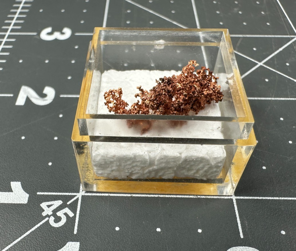 ➤ 7/8″ ARBORESCENT COPPER CRYSTALS – White Pine Mine UP Michigan VIDEO➤1138
