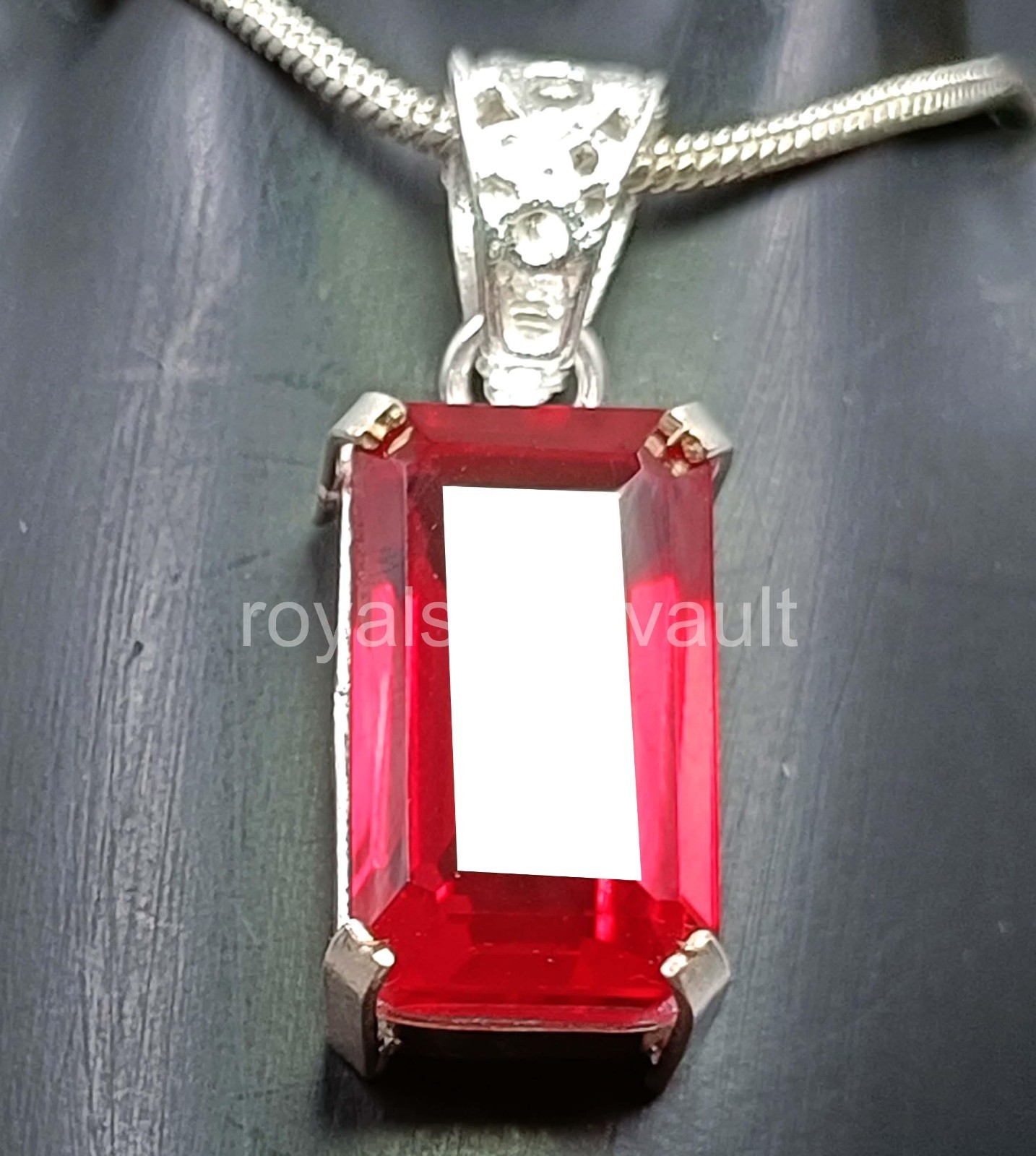 IGL Certified 41.55 Ct Natural Red Ruby Emerald Pendant – Solid 925 Silver 5AOF