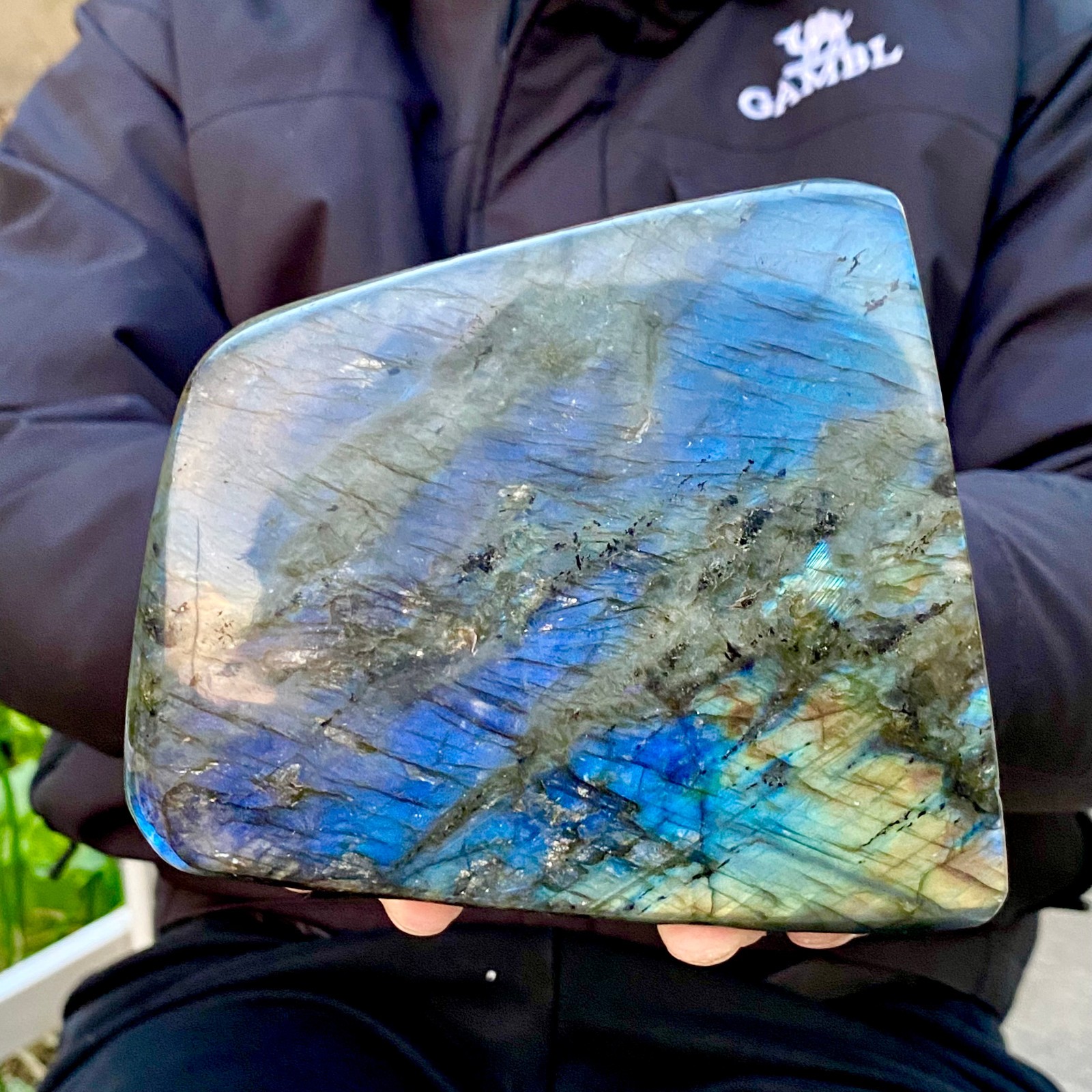 3.5LB Natural Labradorite Crystal Mineral Specimen Energy Healing Reiki