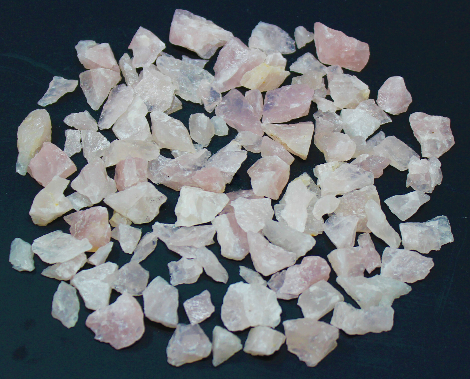 Rough Rose Quartz Cystal Chips, 0.5 – 1.25″, Raw Rose Quartz Wholesale Bulk Lots
