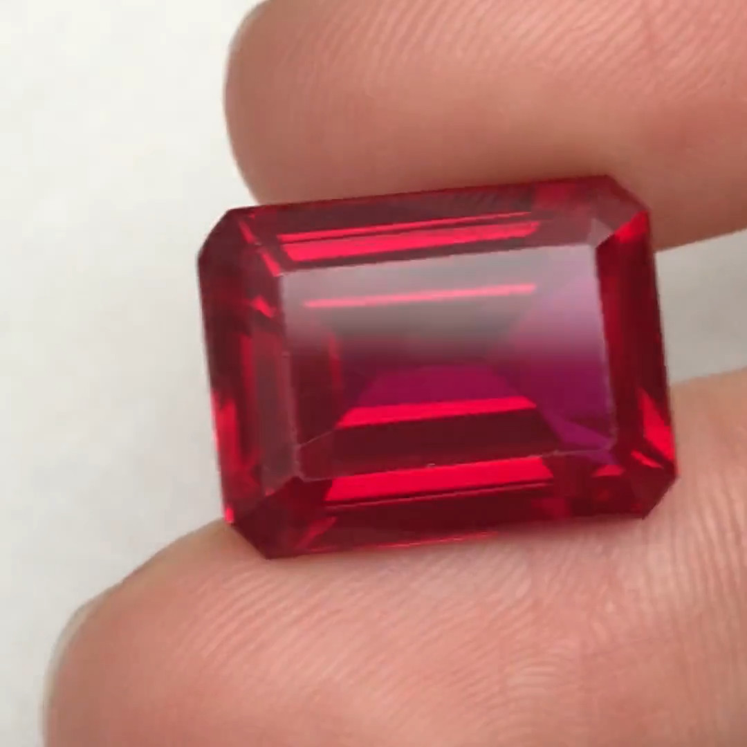 10 Ct+ Natural Mozambique Blood Red Ruby Certified Stunning Emerald Gemstone