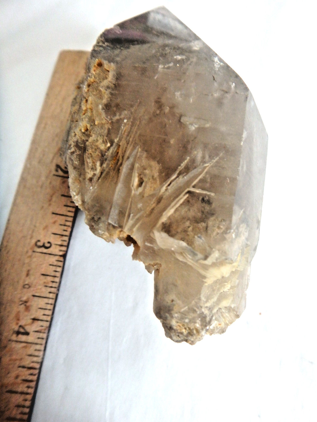 Smoky Citrine Etched Quartz – Natural Glyph Markings ✨201.8 grams