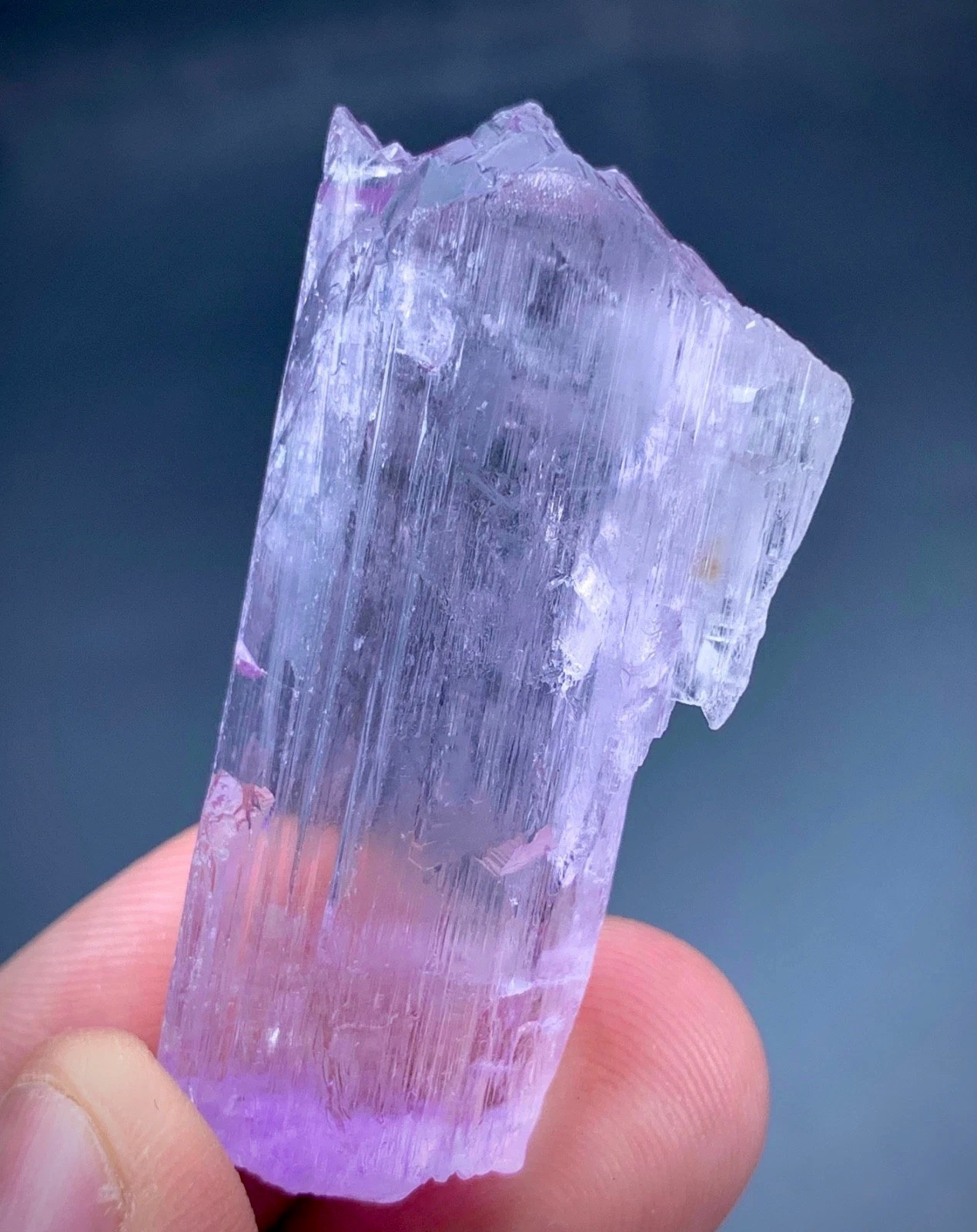 102 Carat Natural Pink Kunzite crystal from Afghanistan