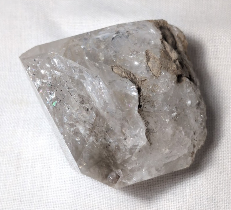Medium Herkimer Diamond Quartz Crystal Point 3.5″ 15 oz Fonda NY