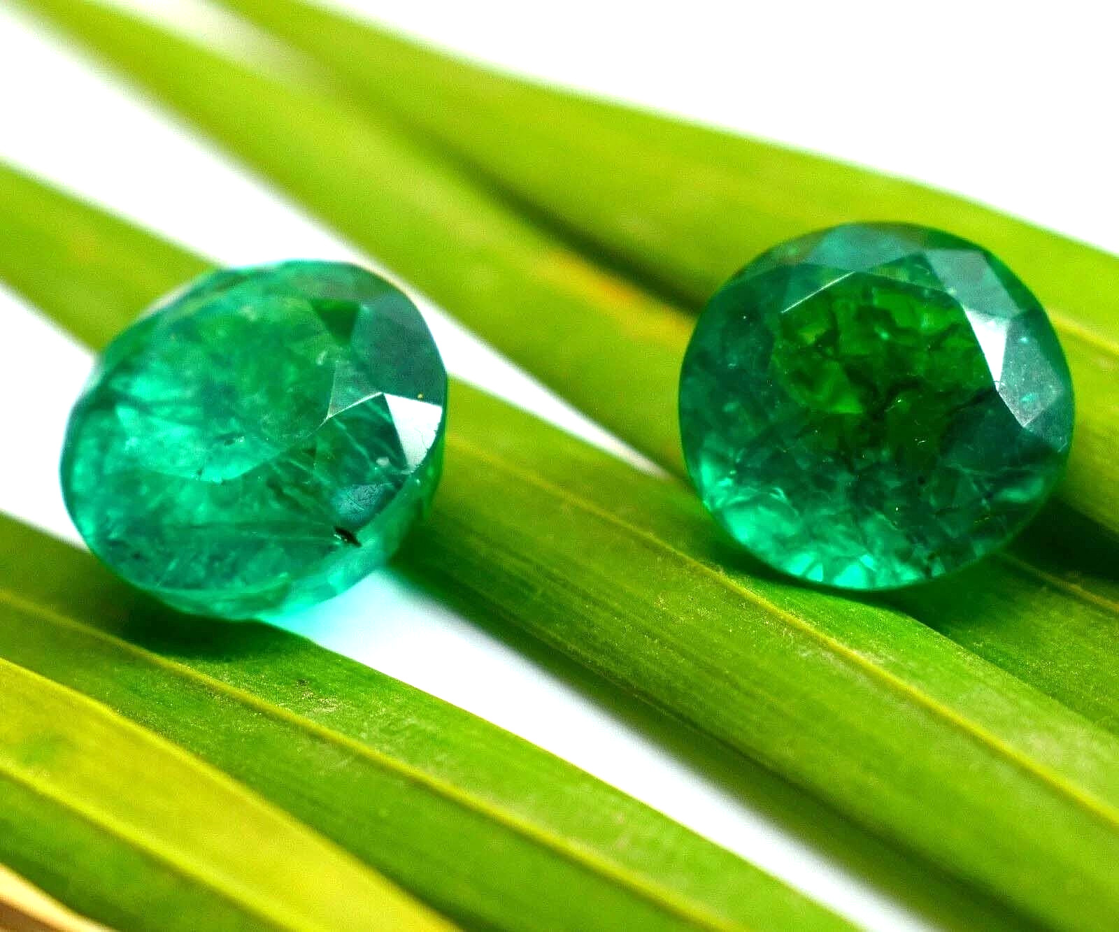 16-18 Ct Natural Round Cut Columbian Emerald GGI Certified Loose Gemstone Pcs,2
