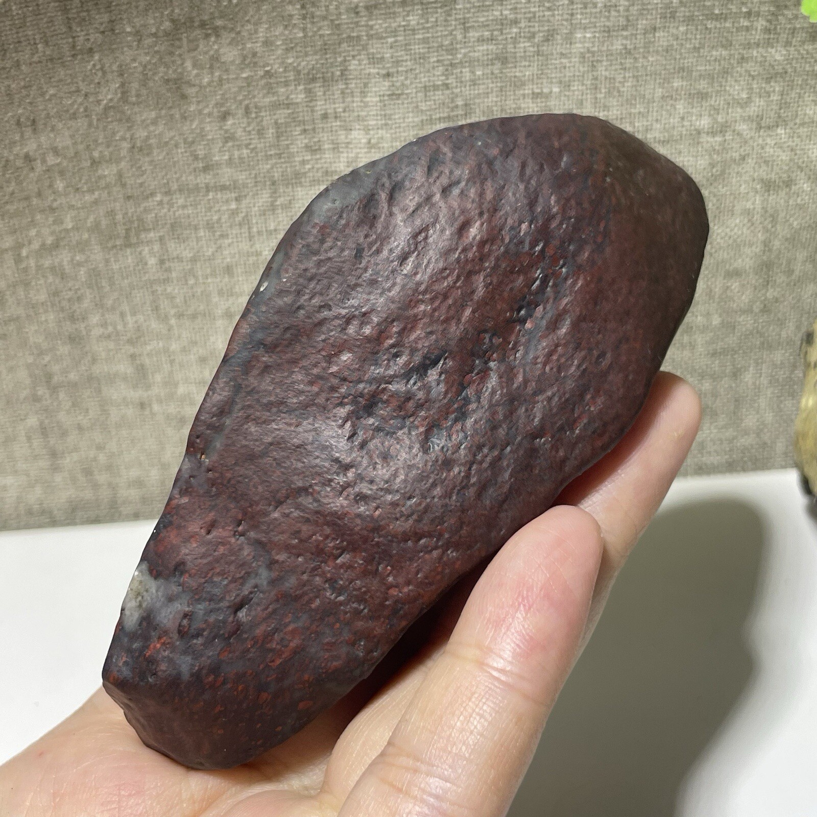217g Natural Iddingsite meteorite specimen raw stone from China a6638