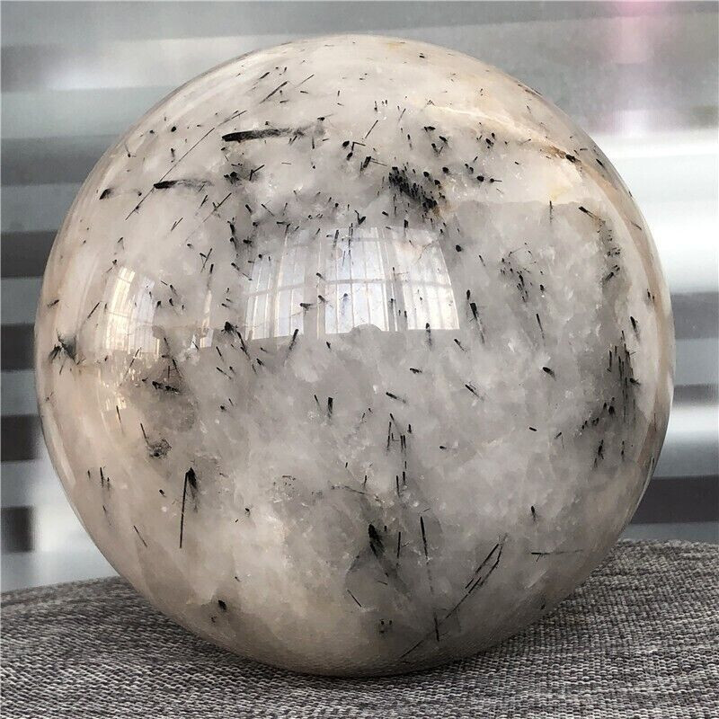 Natural Black Tourmaline Ball Crystal Quartz Sphere Healing (5.54kg) Y14