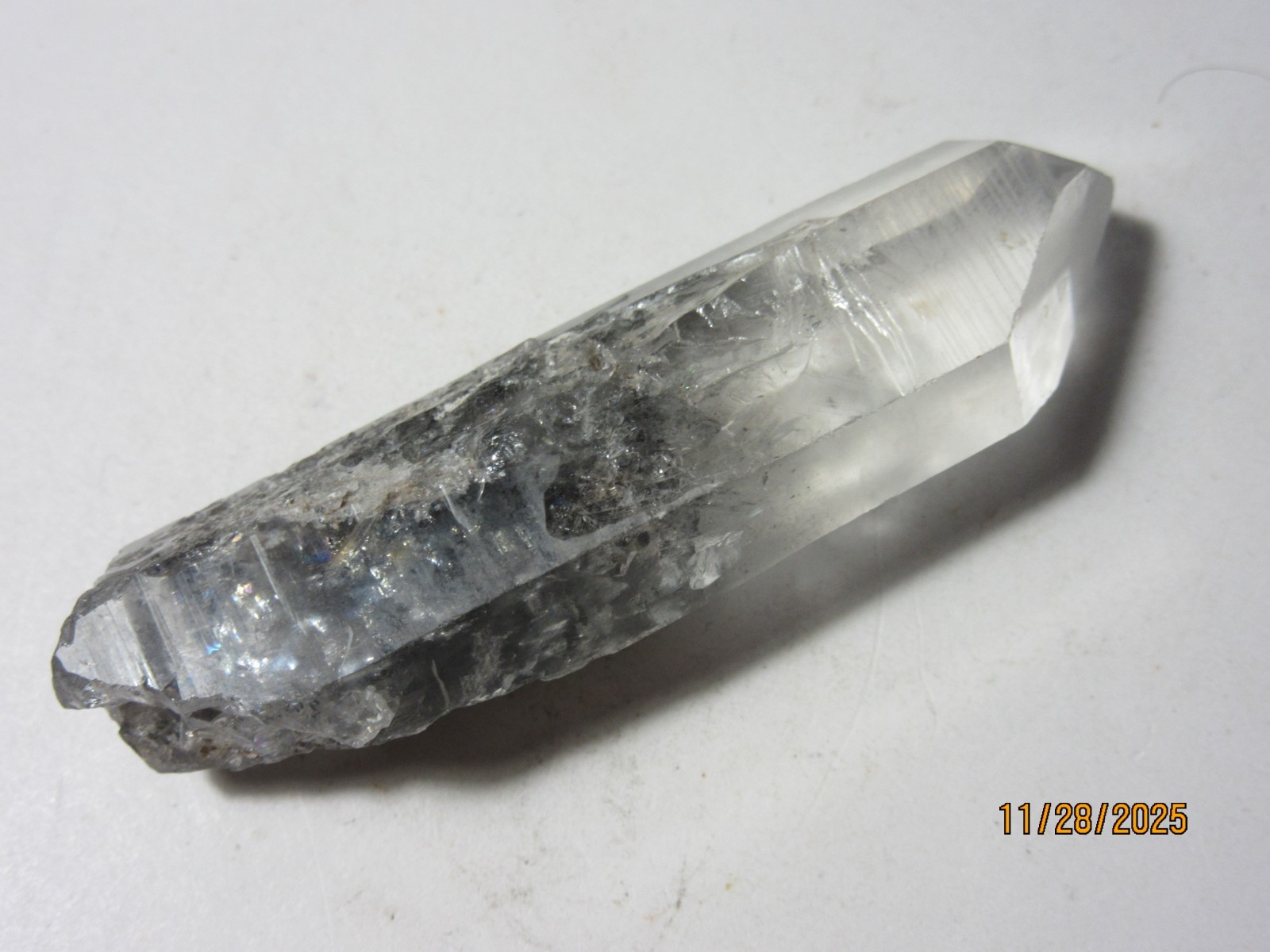 Blue Phantom Quartz 2 3/4 Inch Point Mt. Ida Arkansas Collectible BPQPMIA-2.75