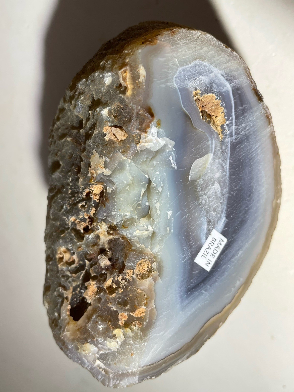 Agate Rock Genuine Freestanding Polished Faceted Point from Brazil 1.25 lbs.