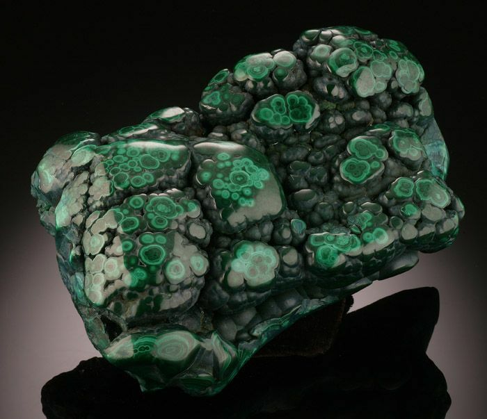 Aesthetically pleasing polished Malachite piece, with nice development