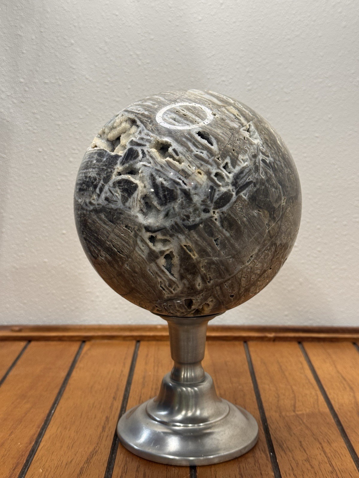 XL druzy sphalerite crystal sphere – approx. 153mm / 4.6kg