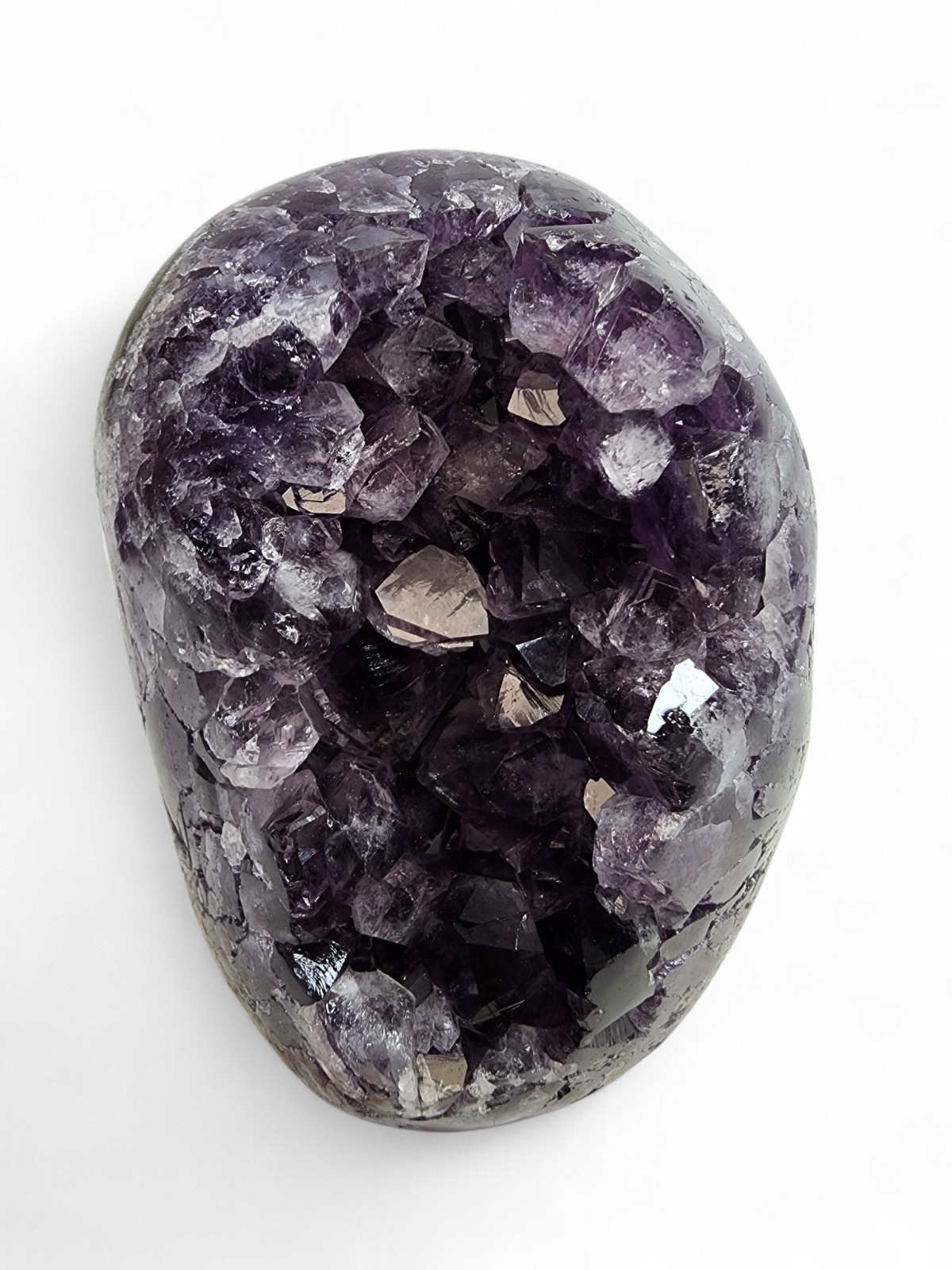 Amethyst Polished Edge Geode A-Grade Brazil 3lbs 3.4oz.