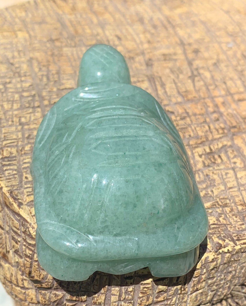 Gemstone Carved Turtle Figurine Crystal Animal Carving Stone Tortoise Figure 3″
