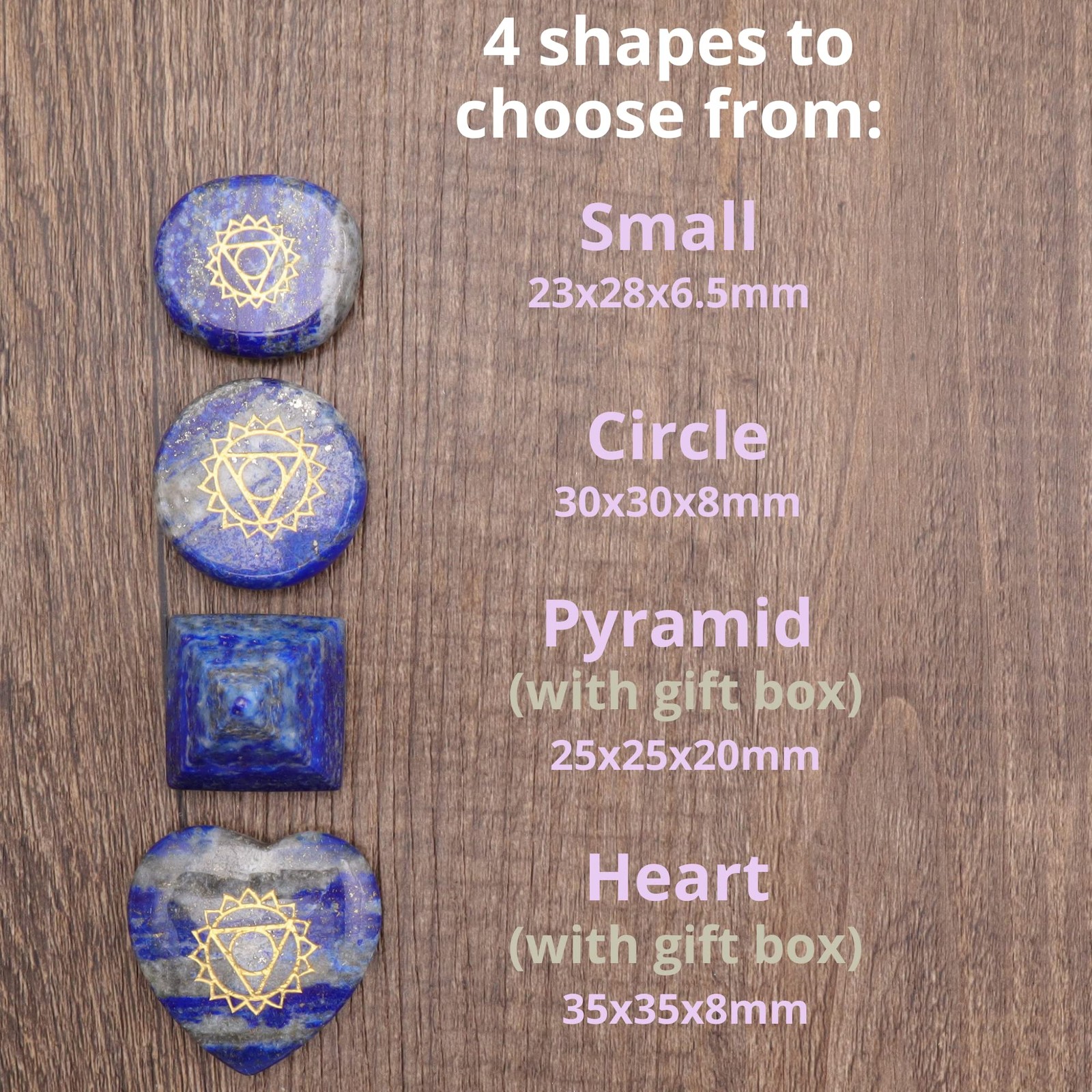 NatureWonders All Natural Chakra Stone Set with Information Brochure & Travel…