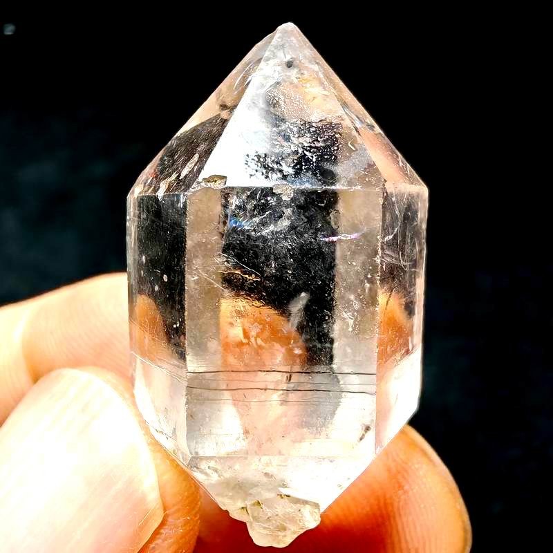 Classic! Top Quality Water Clear Herkimer Diamond Quartz DT Crystal 14g 33x16mm
