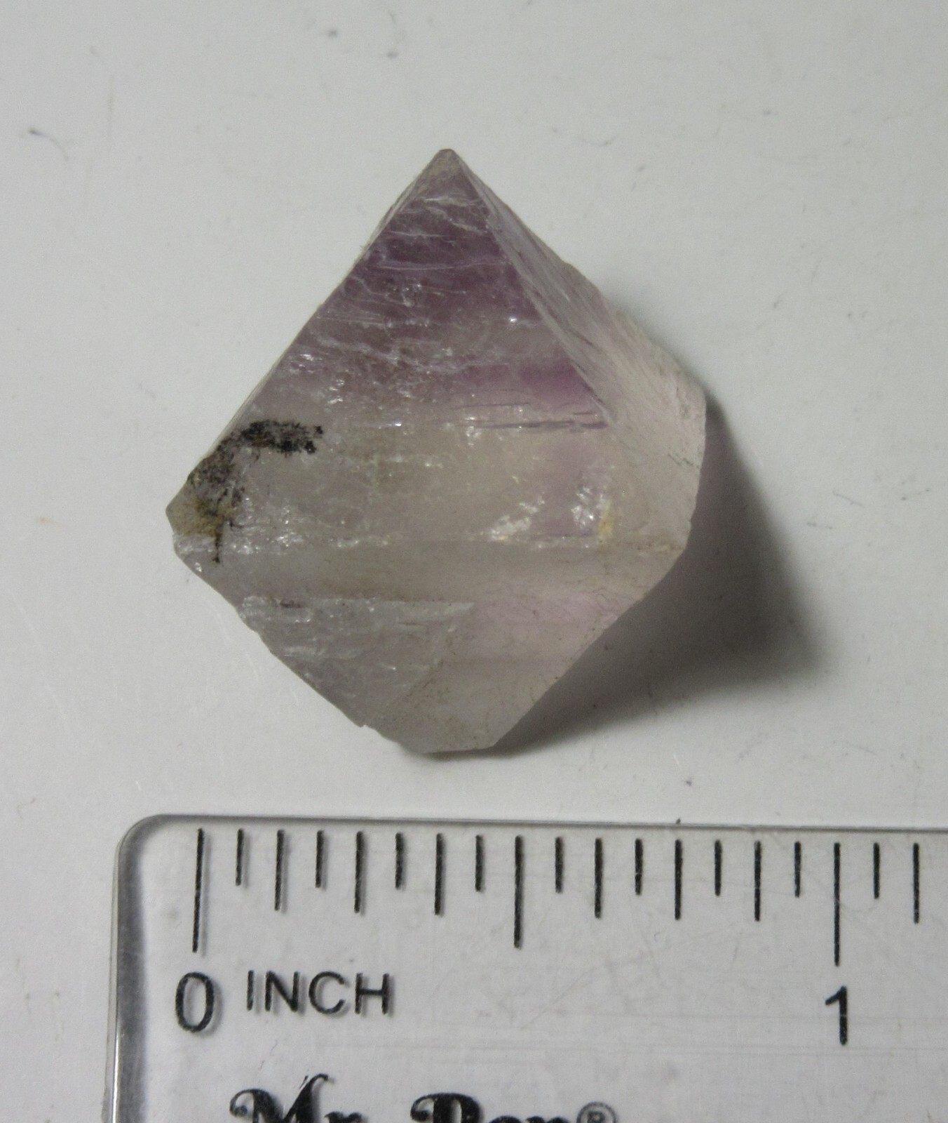 Two Tone Purple Clear Fluorite 1.0″ Octahedron Crystal Collectible TTCPPO-3s