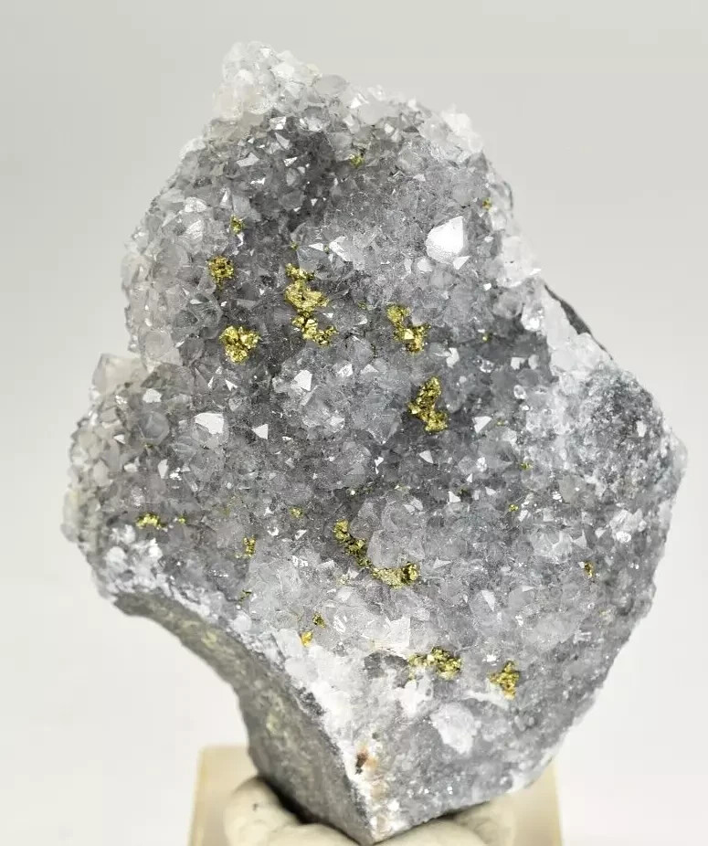 120g Quartz with Chalcopyrite – Casteel Mine, Iron Co., Missouri