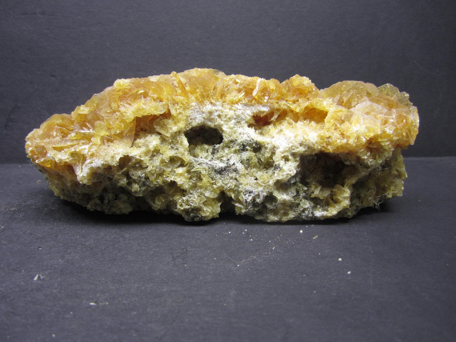 Orange Selenite Crystal Cluster, Salinas de Otuma, Peru #3