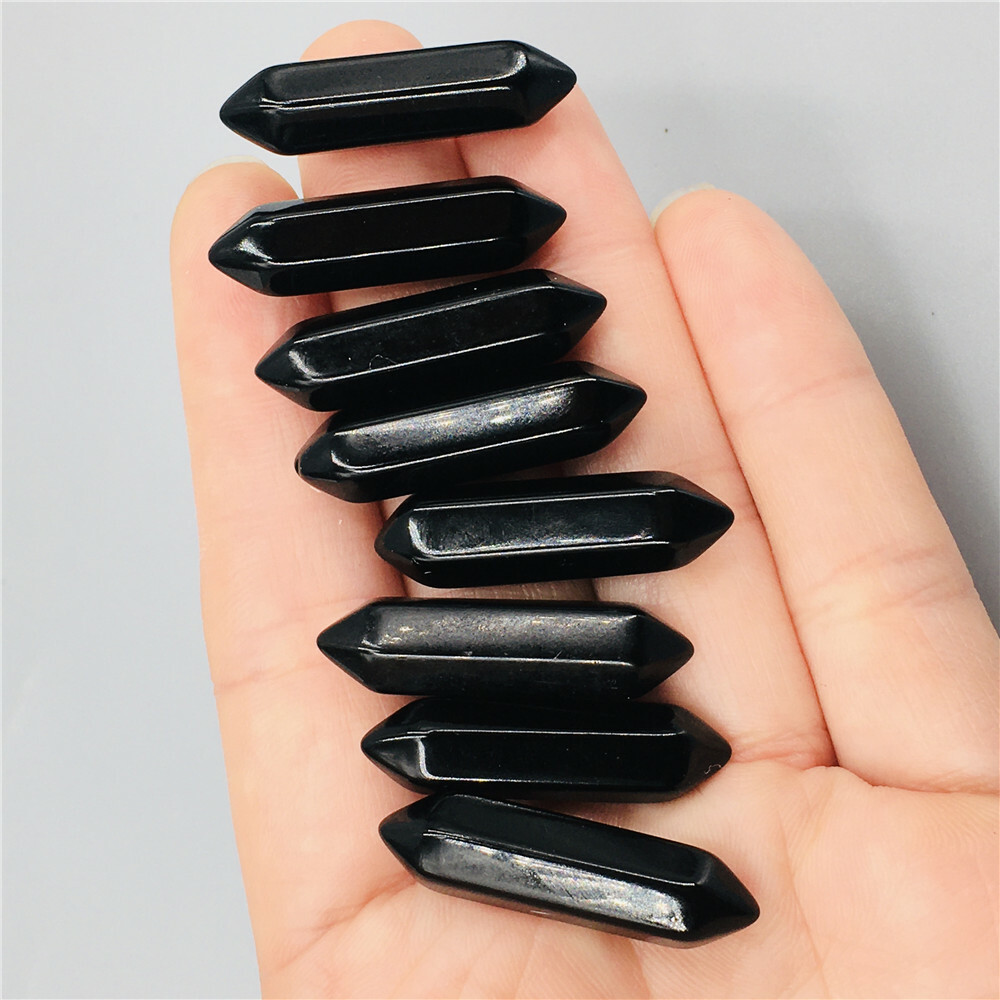 Wholesale A Lot Natural Double Point Obelisk Quartz Crystal Wand Healing